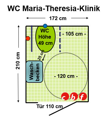 WC Maria-Theresia-Klinik Plan
