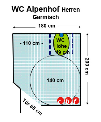 WC Alpenhof Garmisch Herren Plan