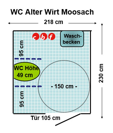 WC Alter Wirt Moosach Plan