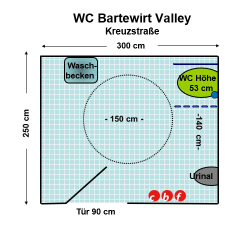 WC Bartewirt Kreuzstraße Plan