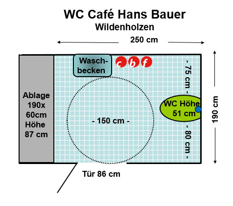 WC Café Hans Bauer Wildenholzen Plan