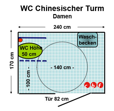 WC Chinesischer Turm Damen Plan