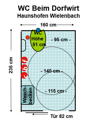 WC Beim Dorfwirt Haunshofen Plan