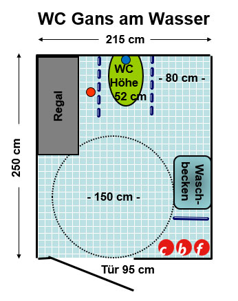 WC Gans am Wasser Plan