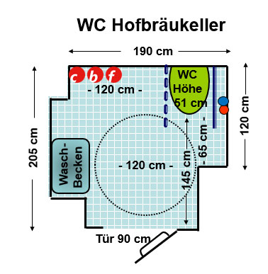 WC Hofbräukeller Plan