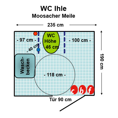 WC IHLE Café Moosacher Meile Plan