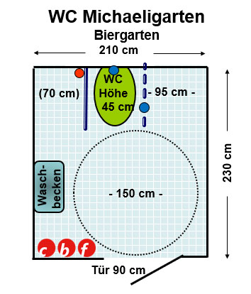 WC Michaeligarten Ostpark (Lokal) Plan