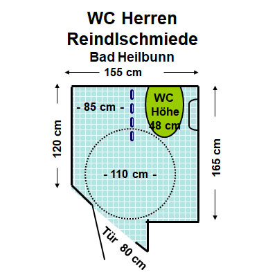 WC Reindlschmiede Herren (Bad Heilbrunn) Plan