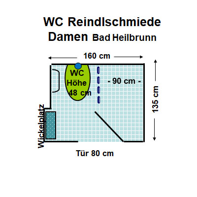 WC Reindlschmiede Damen (Bad Heilbrunn) Plan
