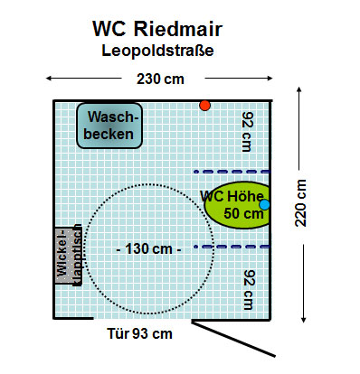 WC Café Riedmair Schwabing Plan