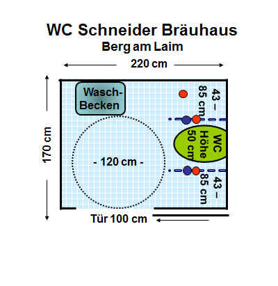 WC Schneider  Bräuhaus Berg am Laim Plan