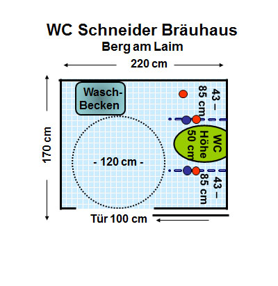 WC Schneider Bräuhaus Berg am Laim Plan