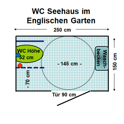 WC Seehaus im Englischen Garten Plan