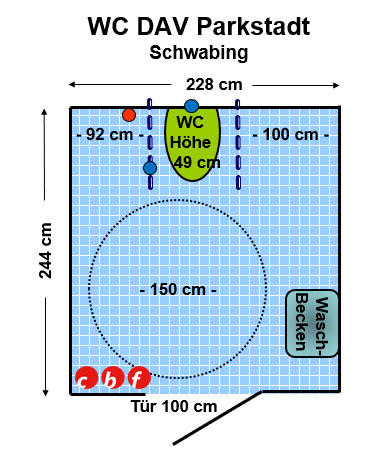 WC Deutscher Alpenverein Parkstadt Schwabing (DAV) Plan