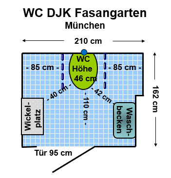 WC Sportanlage  DJK Fasangarten e.V. Plan