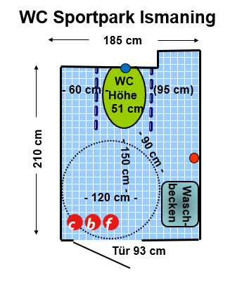 WC Sportpark Ismaning Plan