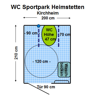WC Sportpark Heimstetten Plan