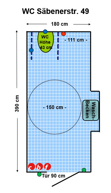 WC Sporthalle Säbener Str. 49 Plan