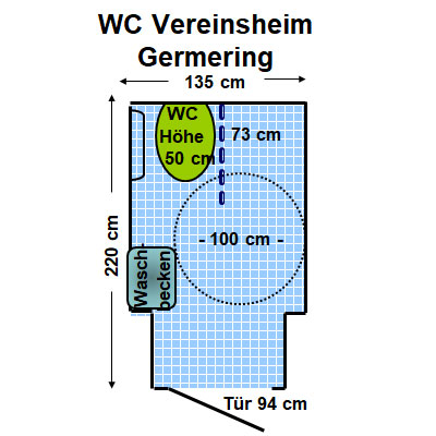 WC Vereinsheim Germering Herren Plan