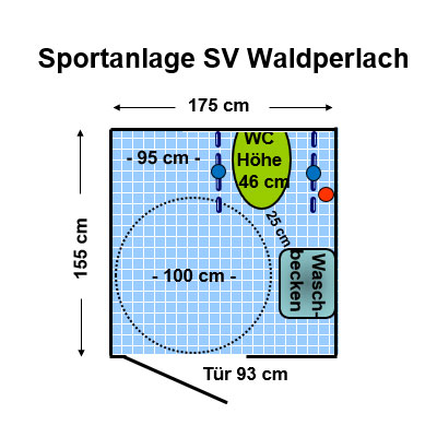 WC Sportanlage SV Waldperlach Plan