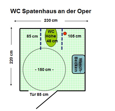 WC Spatenhaus an der Oper Plan