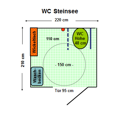 WC Steinsee - Restaurant, Niederseeon Plan
