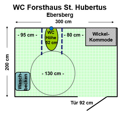 WC Forsthaus St. Hubertus, Ebersberg Plan