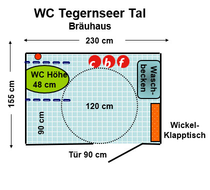 WC Tegernseer Tal Plan