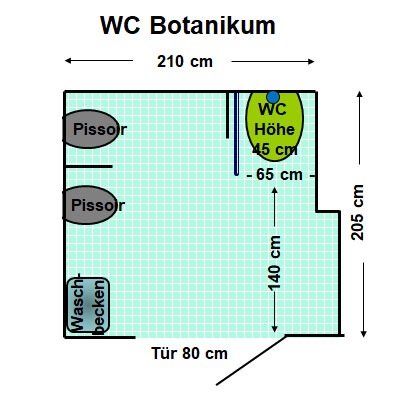WC Botanikum Plan