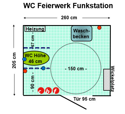 WC Funkstation Feierwerk Plan