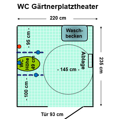 WC Staatstheater am Gärtnerplatz Plan