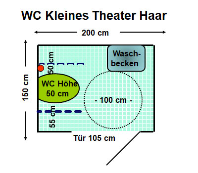 WC Kleines Theater Haar Plan
