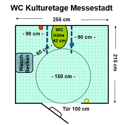 WC Kulturetage Messestadt Plan