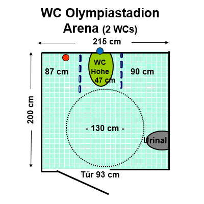 WC Olympiastadion Arena Plan