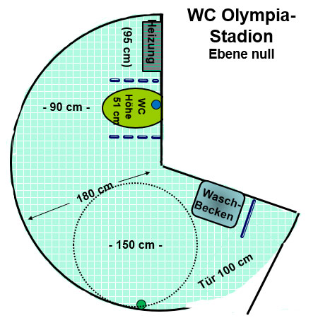 WC Olympiastadion Ebene Null Plan