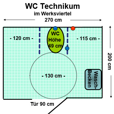 WC Werksviertel Technikum Plan