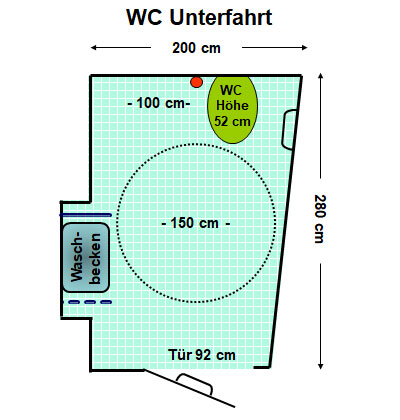 WC Einstein Kultur Unterfahrt Plan