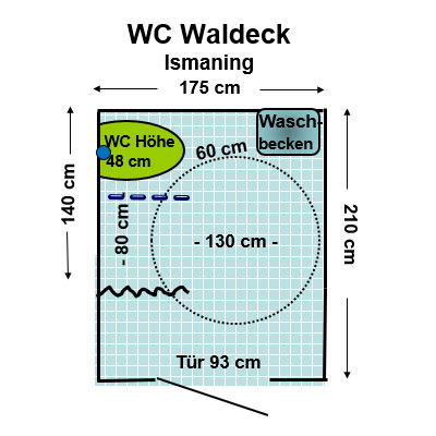 WC Café Das Waldeck Plan